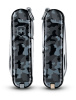 Нож-брелок VICTORINOX Classic SD Navy Camouflage, 58 мм, 7 функций, серо-синий камуфляж