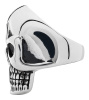 Кольцо ZIPPO, серебристое, в форме черепа, нержавеющая сталь, 2,3x3,3x0,5 см, диаметр 19,1 мм