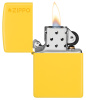Зажигалка ZIPPO Classic с покрытием Sunflower, латунь/сталь, желтая, глянцевая, 38x13x57 мм