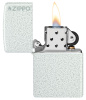 Зажигалка ZIPPO Classic с покрытием Glacier, латунь/сталь, белая, матовая, 38x13x57 мм