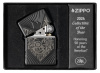 Зажигалка ZIPPO Armor® с покрытием Black Matte, латунь/сталь, чёрная, матовая, 38x13x57 мм