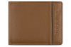 Портмоне BUGATTI Banda, с защитой RFID, коньячного цвета, кожа козы/полиэстер, 10,5х2х8,3 см