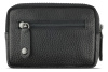 Ключница BUGATTI Elsa, с защитой данных RFID, чёрная, воловья кожа/полиэстер, 11х2х7 см