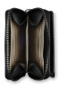 Кошелёк женский BUGATTI Elsa, с защитой данных RFID, чёрный, воловья кожа/полиэстер, 11х2,5х9 см
