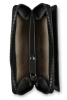 Кошелёк женский BUGATTI Elsa, с защитой данных RFID, чёрный, воловья кожа/полиэстер, 15,5х3х9,5 см