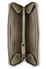 Кошелёк женский BUGATTI Elsa, с защитой RFID, песочного цвета, воловья кожа/полиэстер, 18,7х2х10 см