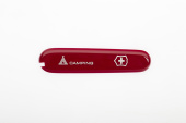 Передняя накладка с логотипом Camping для ножей VICTORINOX 91 мм 1.3763.71 и 1.3613.71, красная