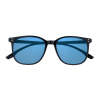 Очки солнцезащитные ZIPPO, унисекс, черные, оправа из поликарбоната, голубые линзы