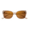 Очки солнцезащитные ZIPPO, женские, золотистые прозрачные, оправа из поликарбоната