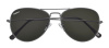 Очки солнцезащитные ZIPPO, унисекс, чёрные, оправа из меди