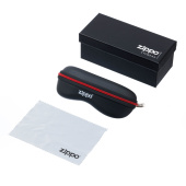 Подарочный набор для очков Zippo: картонная коробка, чехол и салфетка из микрофибры