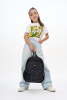 Рюкзак TORBER CLASS X Mini, чёрный/серый с орнаментом, полиэстер 900D + Мешок для обуви в подарок