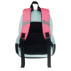 Рюкзак TORBER CLASS X Mini, розовый/зелёный с орнаментом, полиэстер 900D + Мешок для обуви в подарок