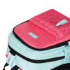 Рюкзак TORBER CLASS X Mini, розовый/зелёный с орнаментом, полиэстер 900D + Мешок для обуви в подарок