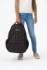 Рюкзак TORBER CLASS X, черный с орнаментом, 45 x 30 x 18 см + Мешок для сменной обуви в подарок!