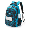 Рюкзак TORBER CLASS X, голубой с орнаментом, полиэстер, 45 x 30 x 18 см + Пенал в подарок!