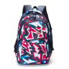 Рюкзак TORBER CLASS X, темно-синий с розовым орнаментом, полиэстер, 45 x 30 x 18 см + Пенал в подаро