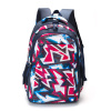 Рюкзак TORBER CLASS X, темно-синий с розовым орнаментом, полиэстер, 45 x 30 x 18 см