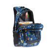 Рюкзак TORBER CLASS X, черно-синий с рисунком "Мячики", полиэстер, 45 x 32 x 16 см + Пенал в подарок