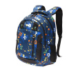 Рюкзак TORBER CLASS X, черно-синий с рисунком "Мячики", полиэстер, 45 x 32 x 16 см