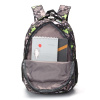 Рюкзак TORBER CLASS X, черно-серый с рисунком "Скейтбордисты", полиэстер, 45 x 32 x 16 см