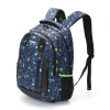 Рюкзак TORBER CLASS X, темно-синий с рисунком "Буквы", полиэстер, 45 x 32 x 16 см