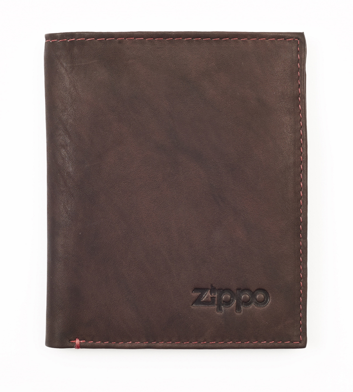 Вертикальное кожаное портмоне ZIPPO 2005122