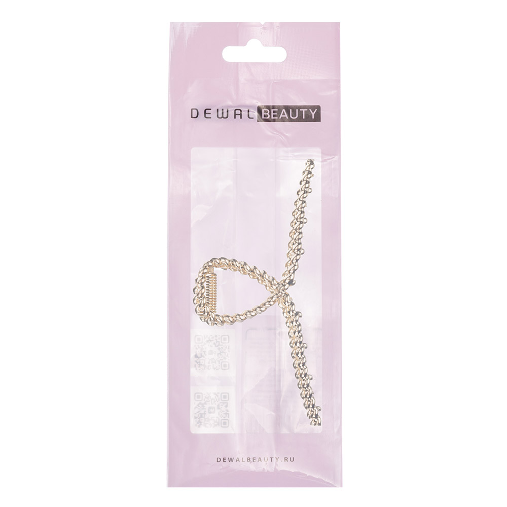 Заколка-краб, цвет золотой DEWAL BEAUTY 3002BD