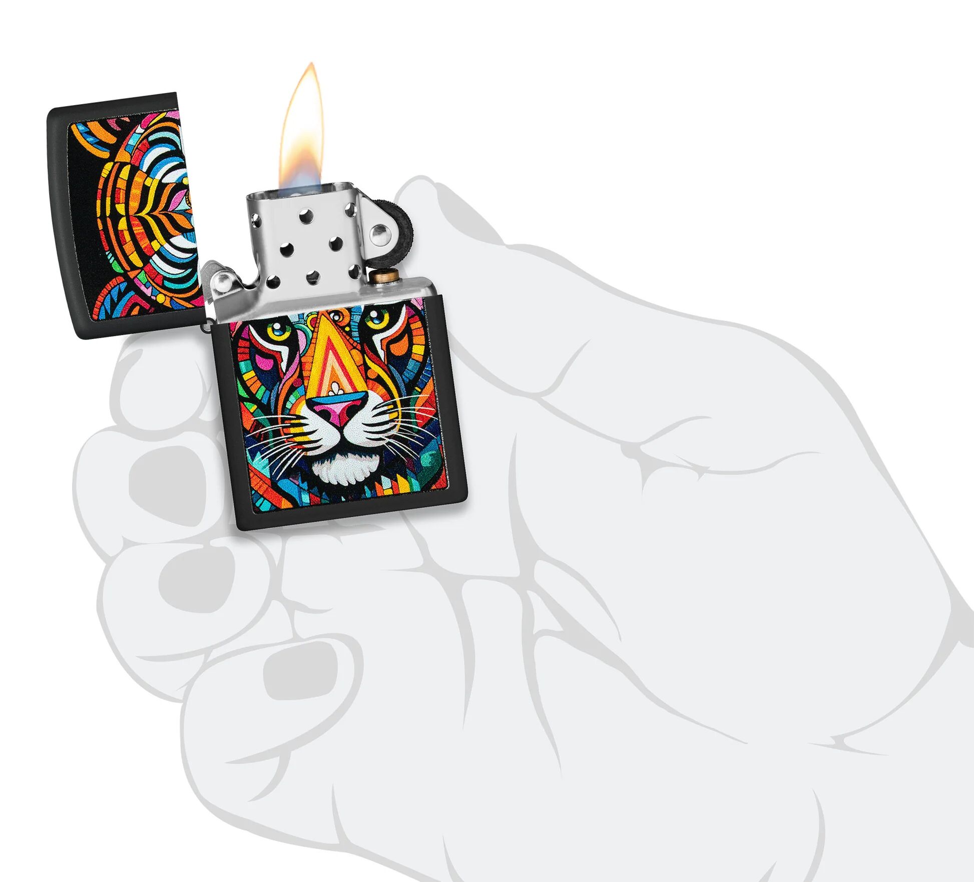 Зажигалка Tiger Stripes ZIPPO 46235