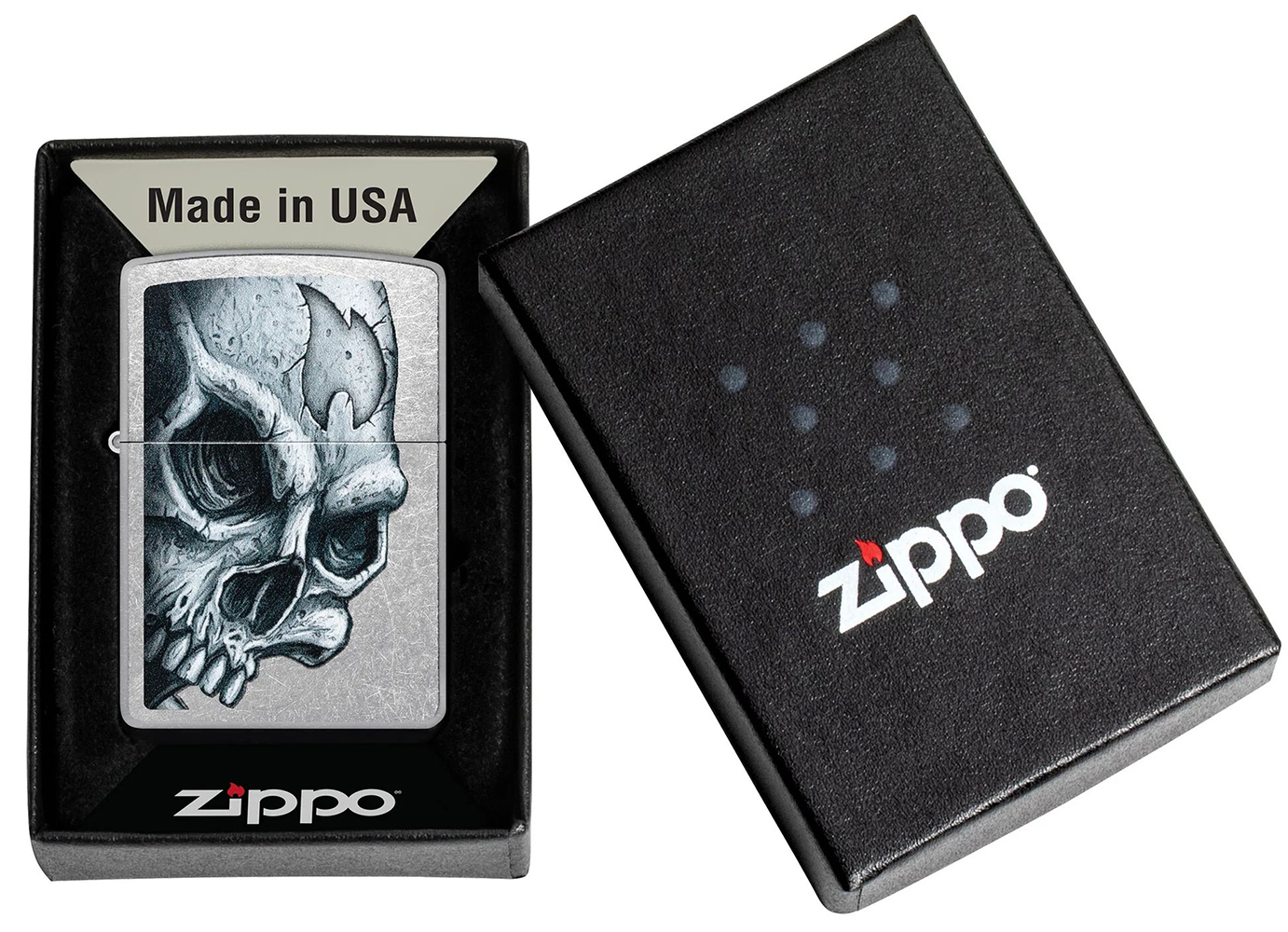 Зажигалка Skull and Flame ZIPPO 46587