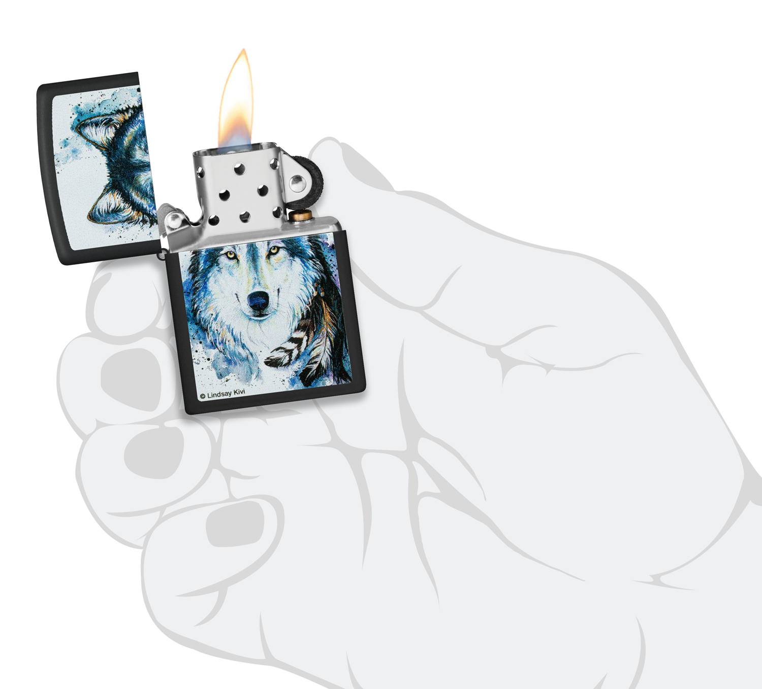 Зажигалка Feed the Good Wolf ZIPPO 48936