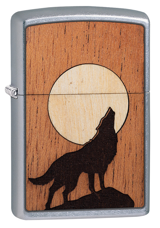 Зажигалка WOODCHUCK USA Howling Wolf ZIPPO 49043