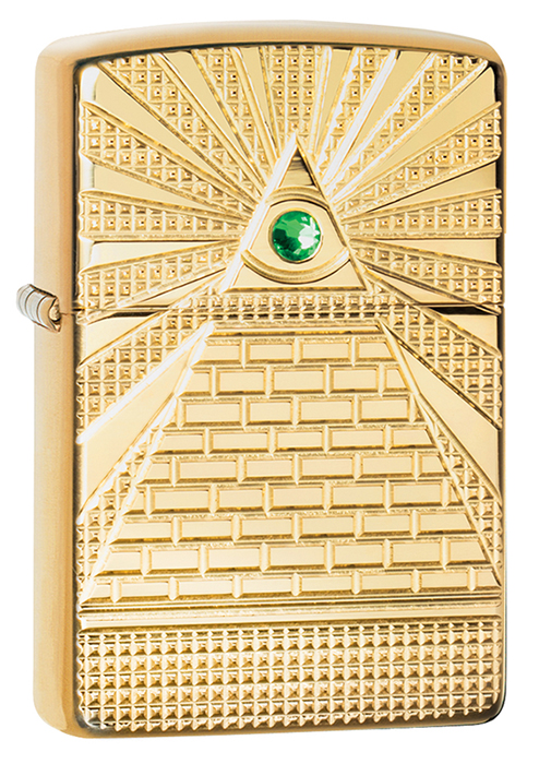 Зажигалка Armor™ High Polish Brass Eye of Providence Design ZIPPO 49060