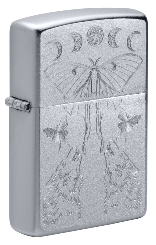 Зажигалка Satin Chrome™ Butterfly and Wolf ZIPPO 49591