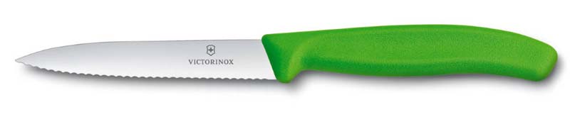 Нож для овощей Swiss Classic 10 см, с серейторной заточкой VICTORINOX 6.7736.L4