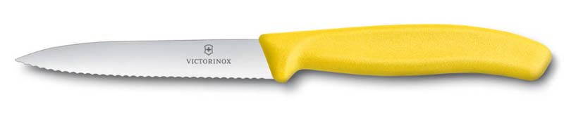 Нож для овощей Swiss Classic 10 см, с серейторной заточкой VICTORINOX 6.7736.L8