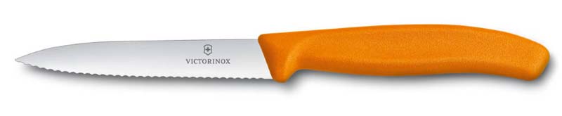 Нож для овощей Swiss Classic 10 см, с серейторной заточкой VICTORINOX 6.7736.L9