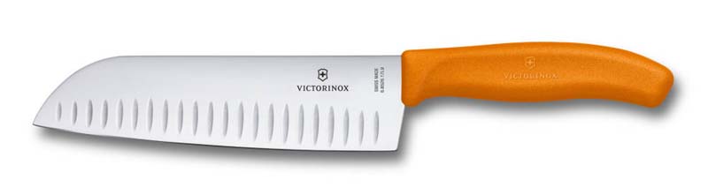 Нож Santoku Swiss Classic 17 см, рифлёное лезвие VICTORINOX 6.8526.17L9B
