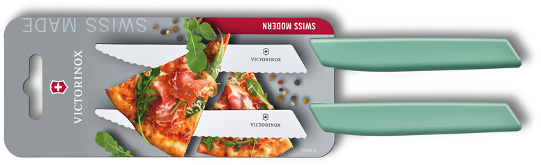 Набор из 2 ножей для стейка и пиццы Swiss Modern 12 см VICTORINOX 6.9006.12W41B