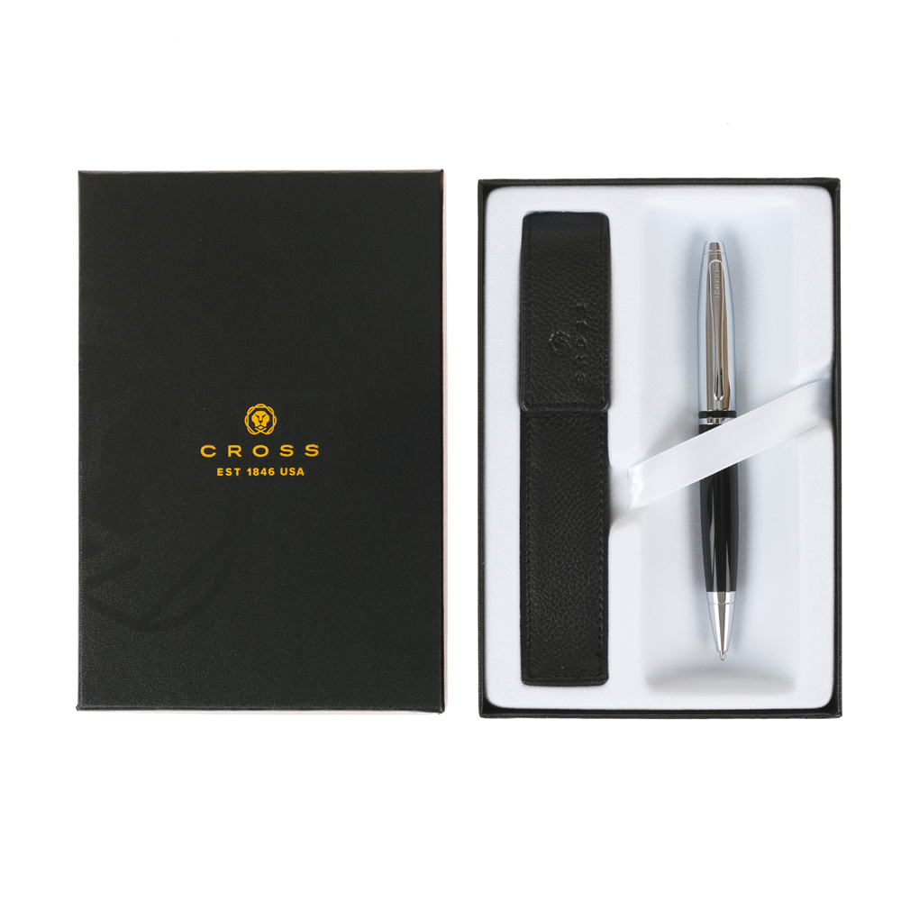 Набор: Ручка шариковая с чехлом для ручки CROSS AT0112-2/471