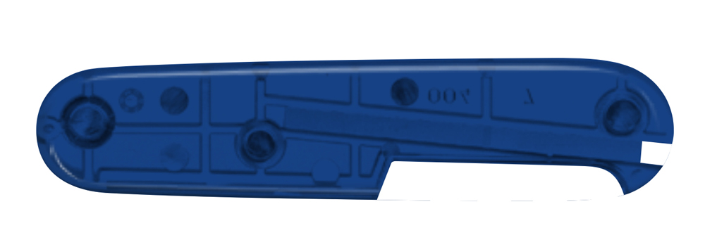 Задняя накладка для ножей 91 мм, пластиковая, полупрозрачная синяя VICTORINOX C.3602.T4.10