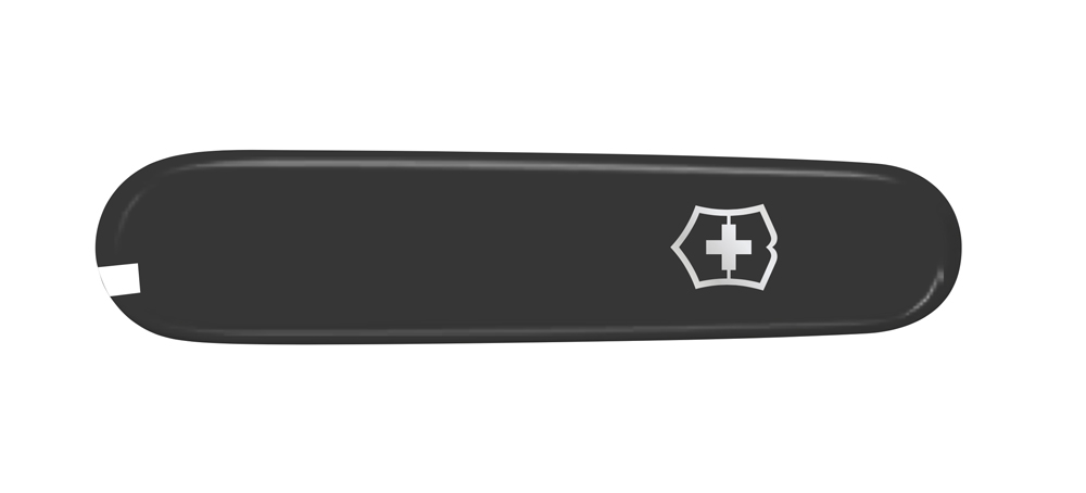Передняя накладка для ножей 91 мм, пластиковая, чёрная с крестом VICTORINOX C.3603.3.10