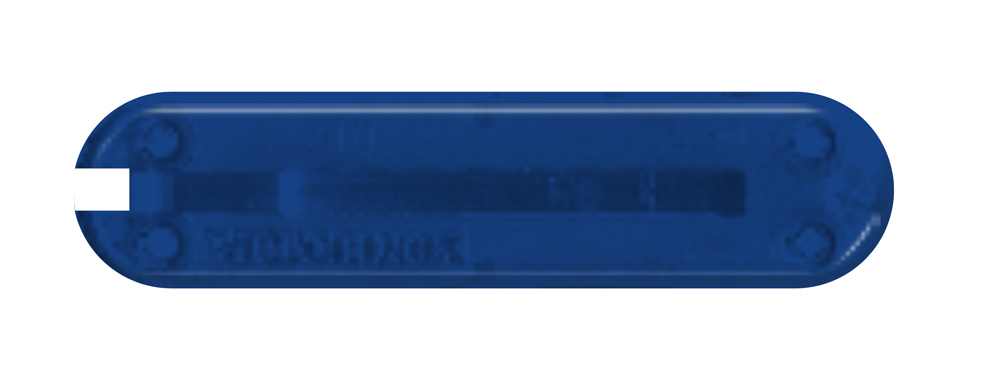 Задняя накладка для ножей 58 мм, пластиковая, полупрозрачная синяя VICTORINOX C.6202.T4