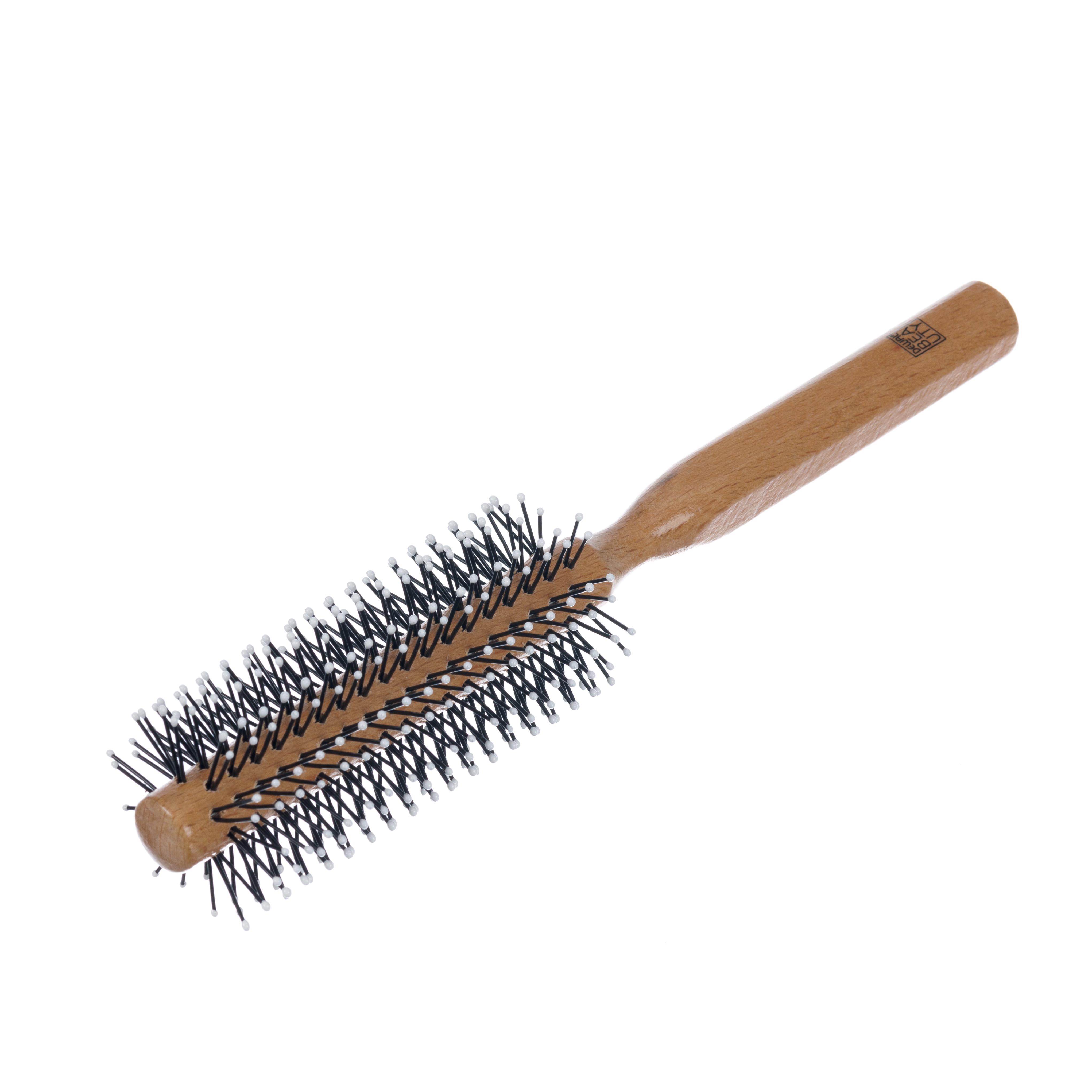 Брашинг деревянный с пластиковым штифтом "Дерево" d 15 DEWAL BEAUTY DBBW15ECO