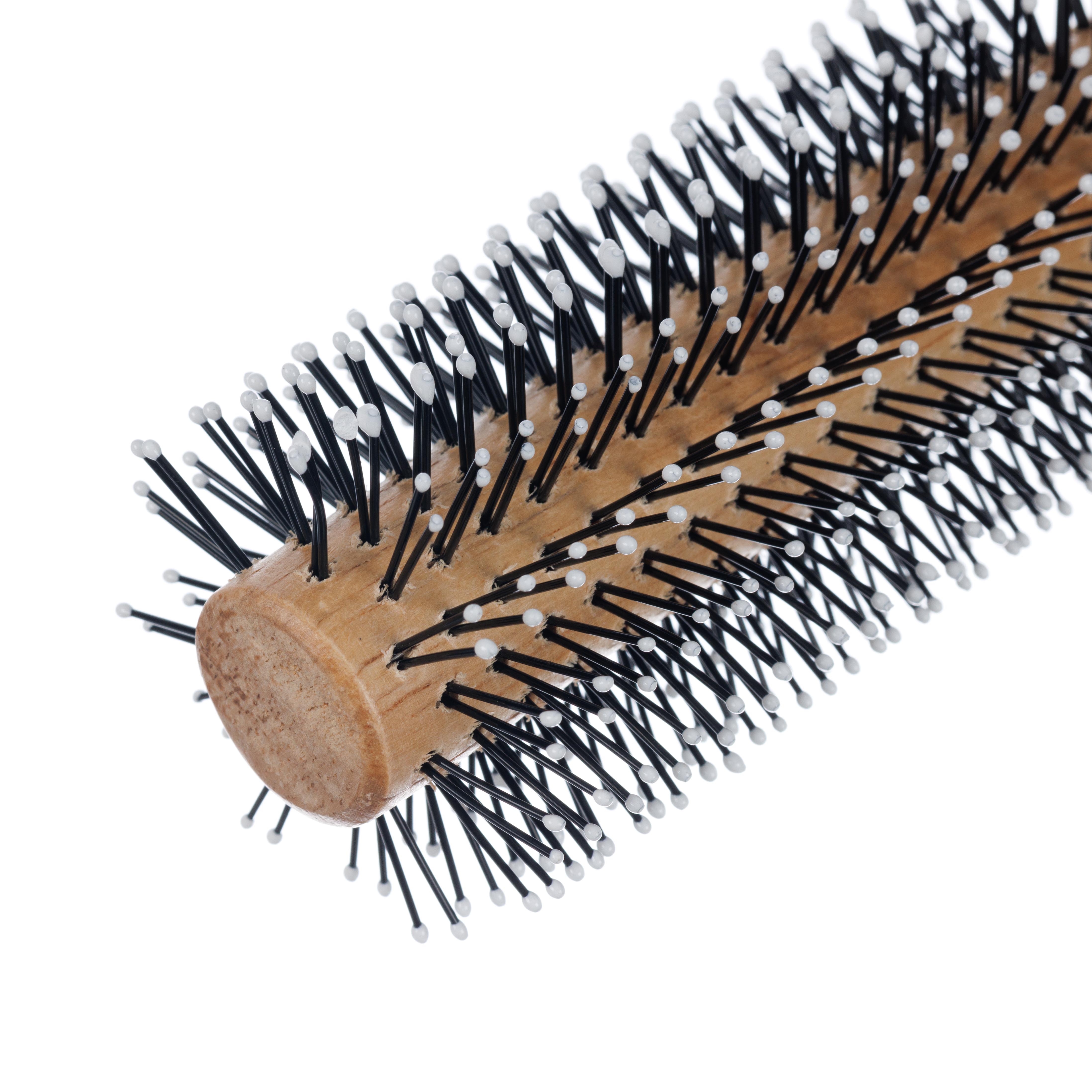 Брашинг деревянный с пластиковым штифтом "Дерево" d 22 DEWAL BEAUTY DBBW22ECO