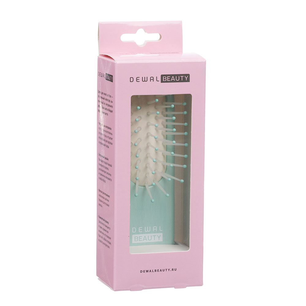 Массажная щетка мини "Caramel" DEWAL BEAUTY DBCL425blue-white