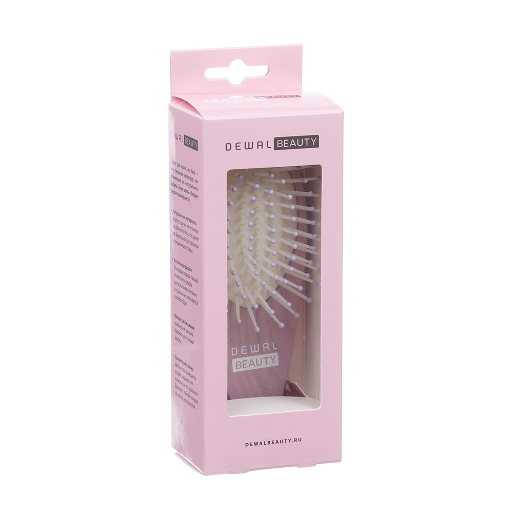 Массажная щетка мини "Caramel" DEWAL BEAUTY DBCL425lilac