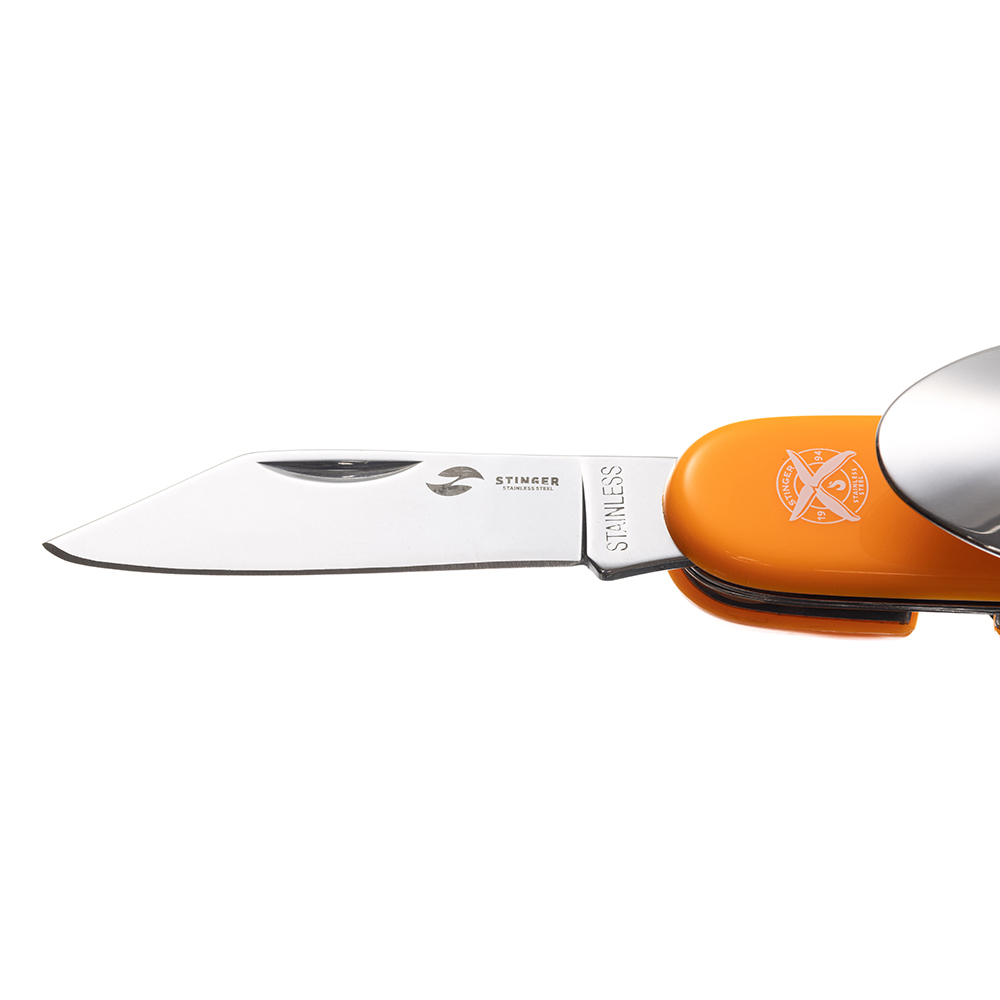 Нож перочинный 109 мм, 8 функций, в картонной коробке STINGER FK-A106P-1