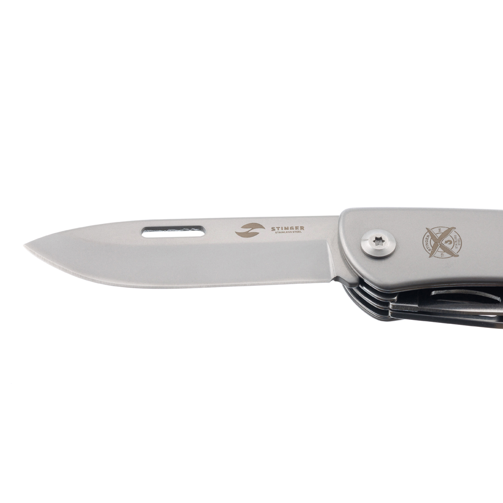 Нож перочинный, 103 мм, 10 функций,в картонной коробке STINGER FK-GHK4P-06