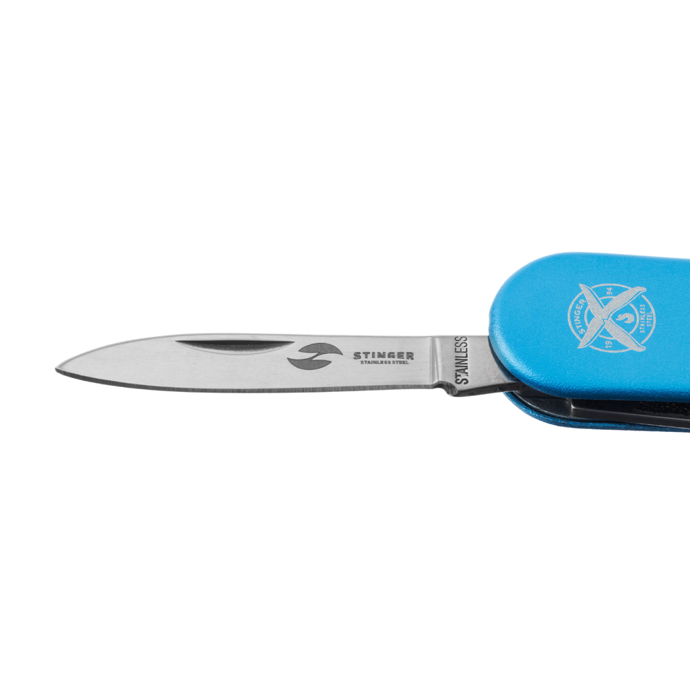 Нож перочинный STINGER FK-K7003LG-BLUE